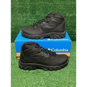 Columbia Mens Newton Ridge Plus II Waterproof Hiking Boots Classic Leather Black